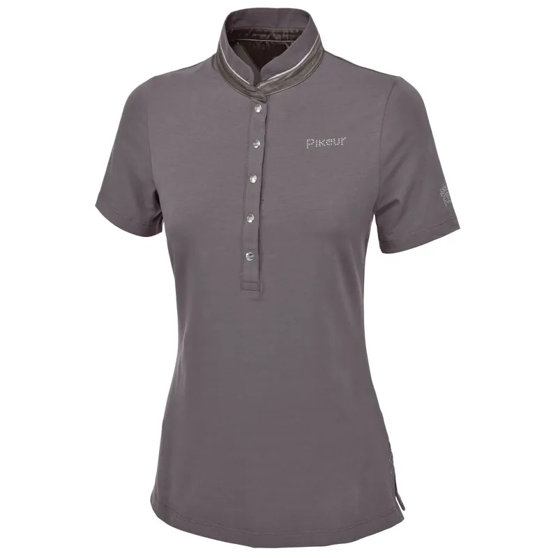 Pikeur Quirine Ladies Polo Shirt - Violet Grey 